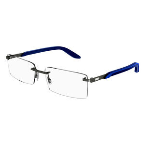 NWT PUMA PE0151OL 001 57 RUTHENIUM Eyeglasses